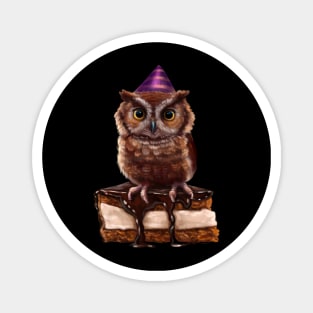 Owl on the cake Magnet